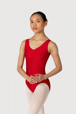 Women's Bloch Lyn Leotards Red | BMYSD63403