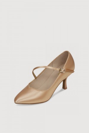 Women's Bloch Monica 2.3" Dancesport Tan | SMYNY54103