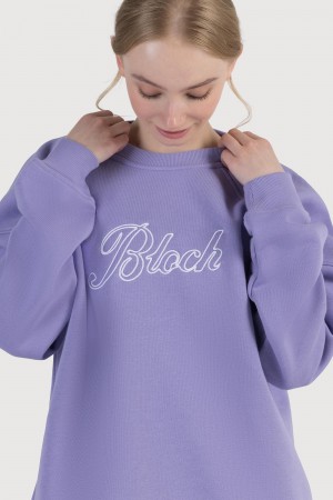 Women's Bloch Off-Duty Terry Crew Sweat Tops Heather | ZMYMJ73196