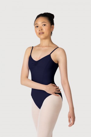 Women's Bloch Overture Oriana Princess Seam Leotards Navy | FMYUI65650