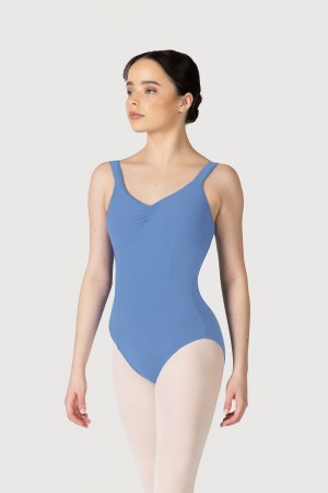 Women's Bloch Paradise Contour Leotards Cornflower | MYXMI98259