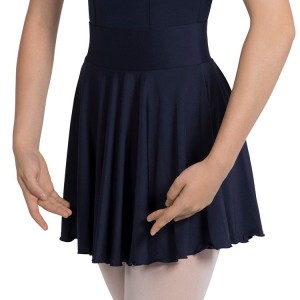 Women's Bloch Rondo Short Circle Skirts Navy | GMYEC81548