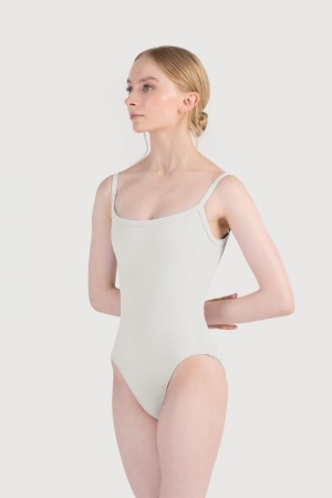 Women's Bloch Rubee Scoop Rib Cami Leotards Ivory | MYDYB45476