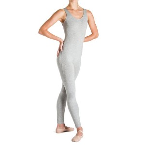 Women's Bloch Utano Scoop Neck Unitards Grey Marle | MMYHR62614