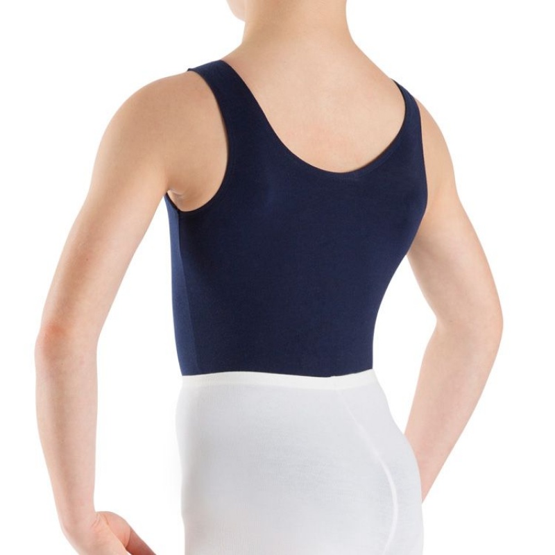 Kids' Bloch Billy Sleeveless Tops Navy | TMYPQ34447