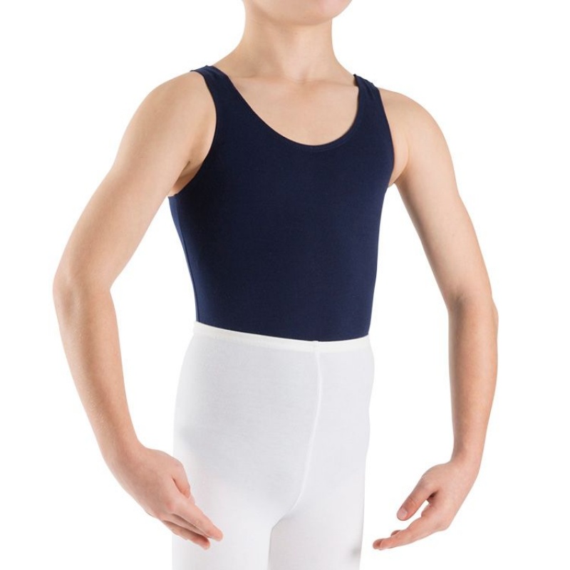 Kids' Bloch Billy Sleeveless Tops Navy | TMYPQ34447