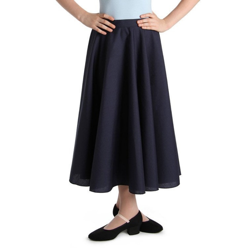 Kids\' Bloch Cara Skirts Navy | QMYUV93444