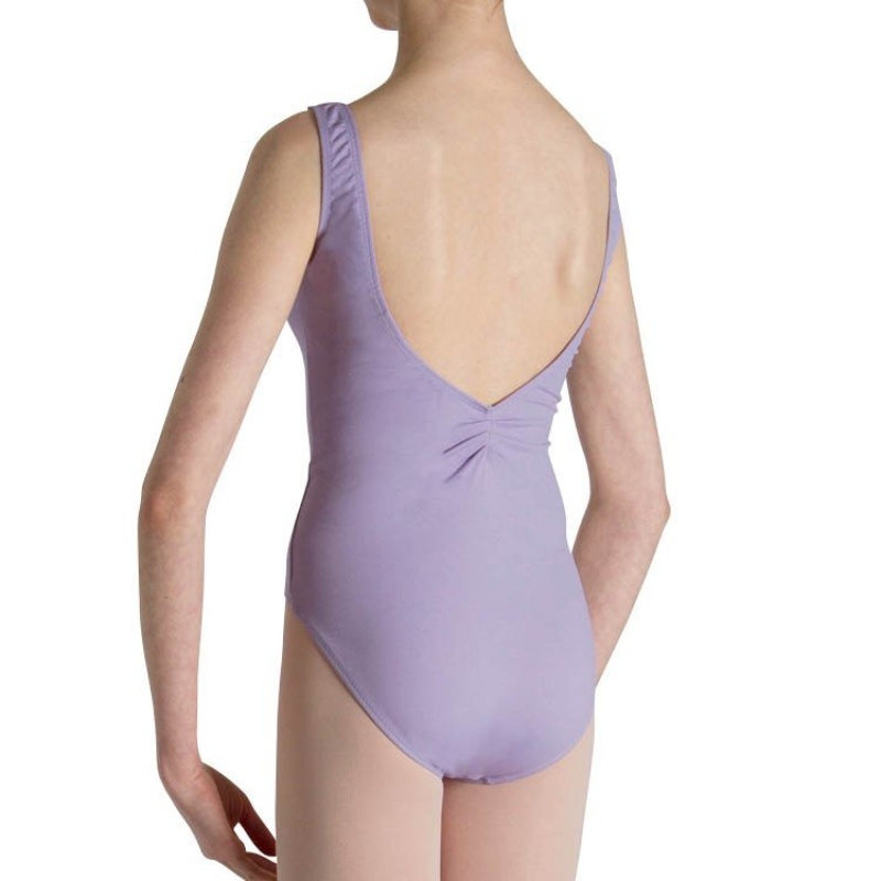 Kids' Bloch Cecilia Gathered Tank Leotards Lilac | MYDYB45680