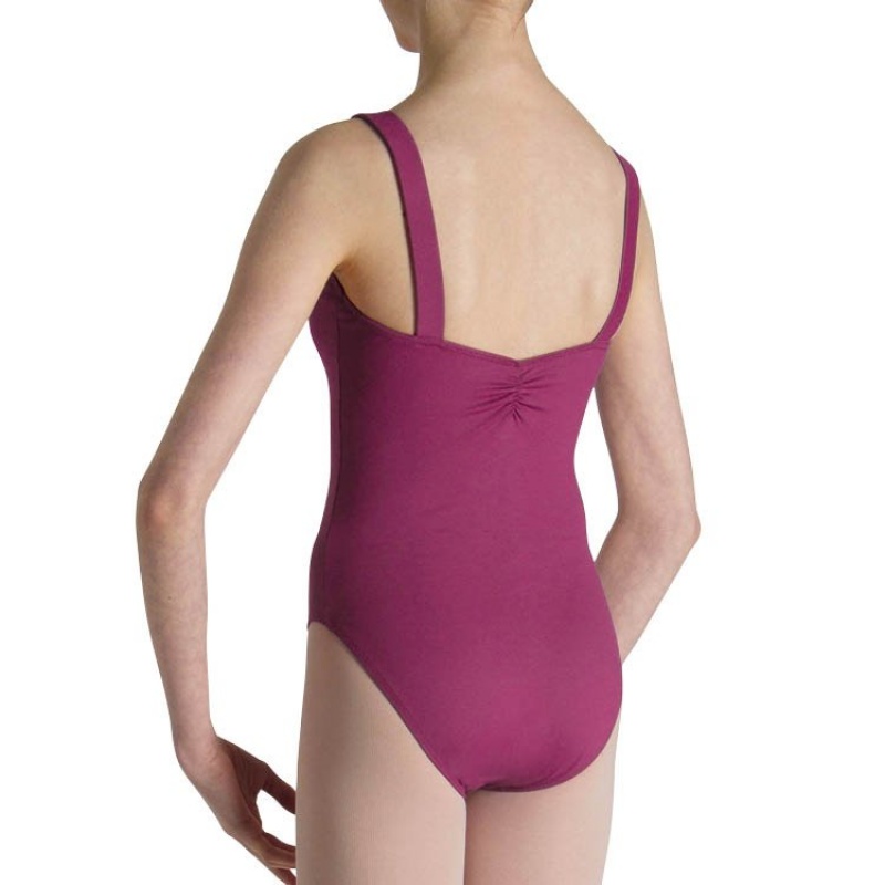 Kids' Bloch Celena French Princess Line Leotards Boysenberry | MYQCS84124