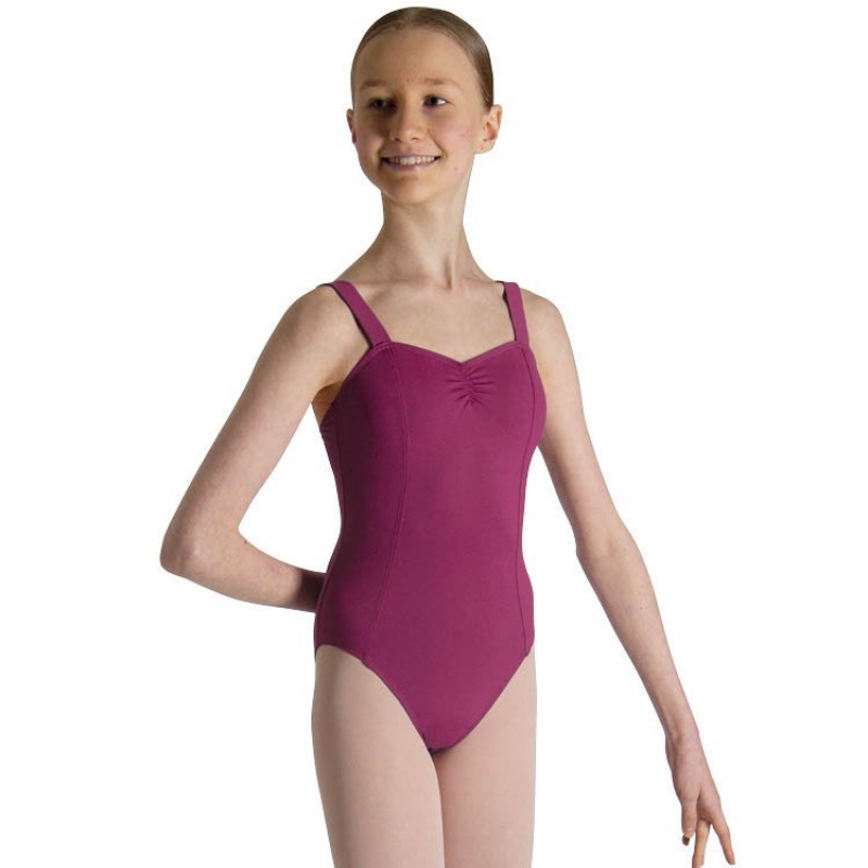 Kids\' Bloch Celena French Princess Line Leotards Boysenberry | MYQCS84124