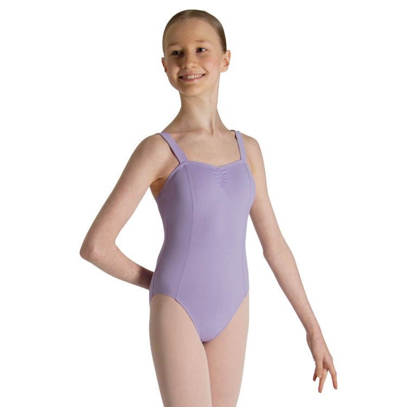 Kids\' Bloch Celena French Princess Line Leotards Lilac | MYJZR68129