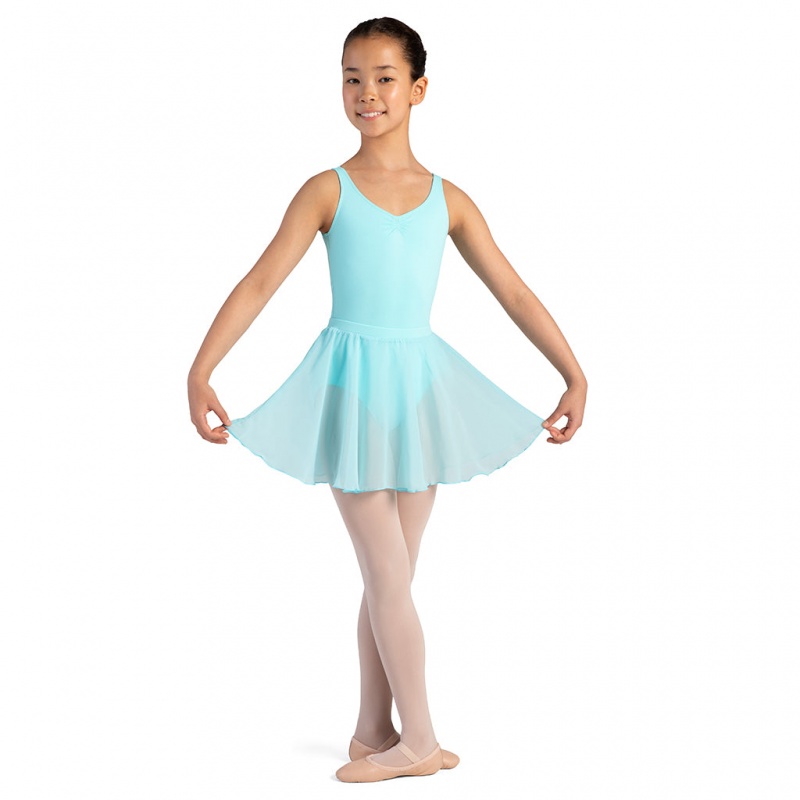 Kids' Bloch Chayanne Chiffon Short Circle Skirts Iceberg | AMYWC57880