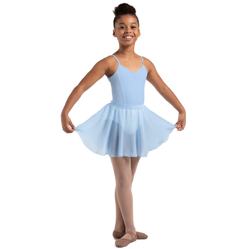 Kids' Bloch Chayanne Chiffon Short Circle Skirts Bluebird | MYJZR71656