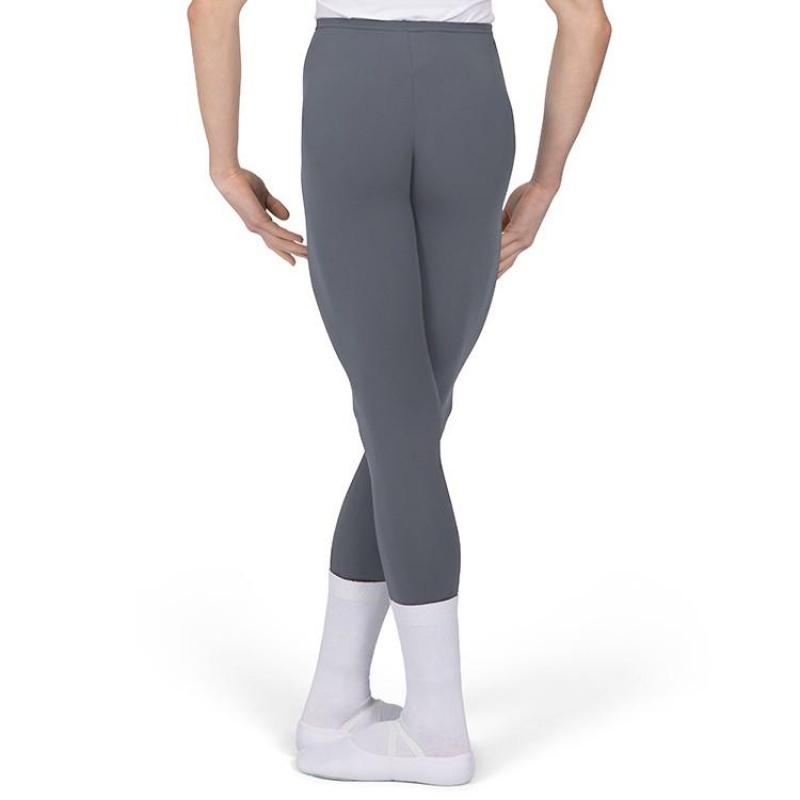 Kids' Bloch Chet Long Full Length Fitted Tight Slate | MYEAH10329