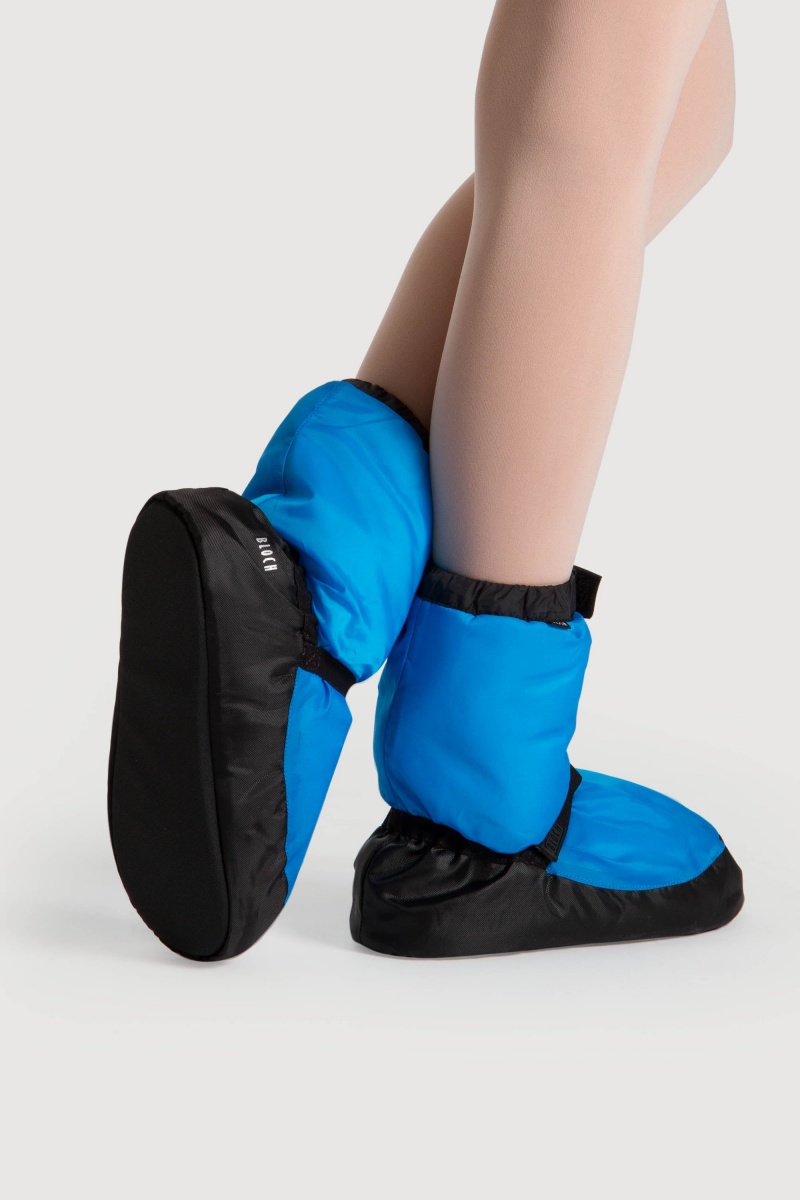 Kids' Bloch Children Warmup Booties Blue Fluro | XMYBH41875