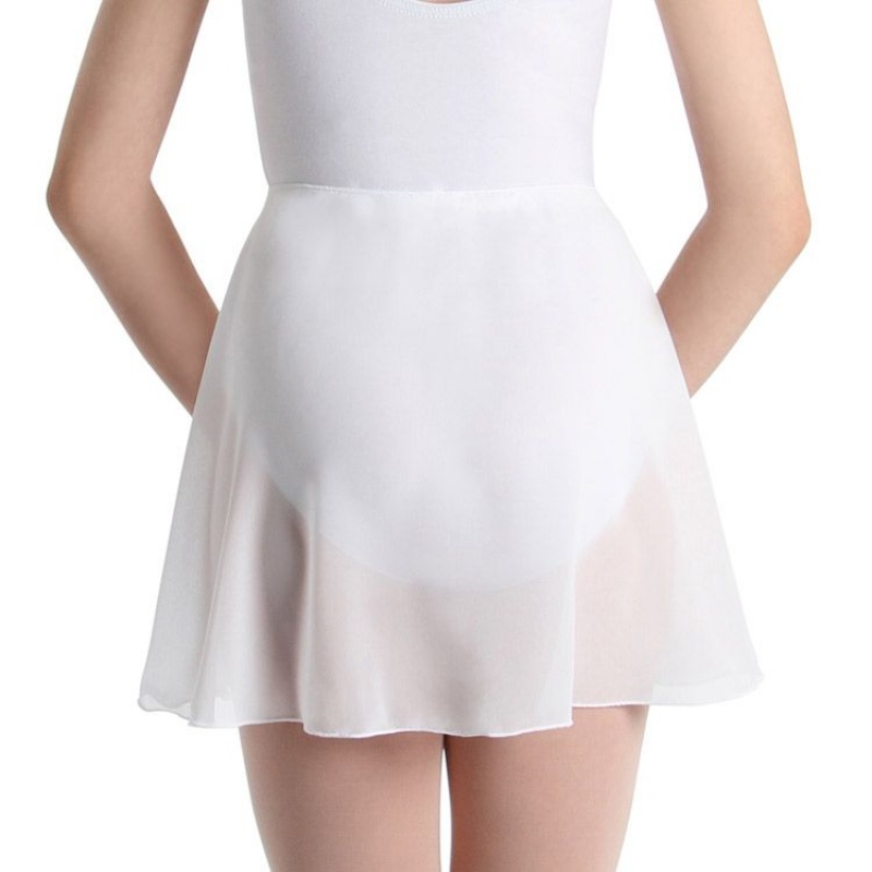 Kids' Bloch Chita Skirts White | MYNZX76054