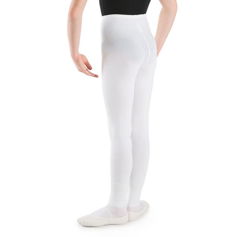 Kids' Bloch Dale Footless Tight White | MYJKU66064