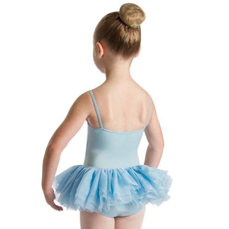 Kids' Bloch Desdemona Leotard Dress Pastel Blue | AMYWC86102