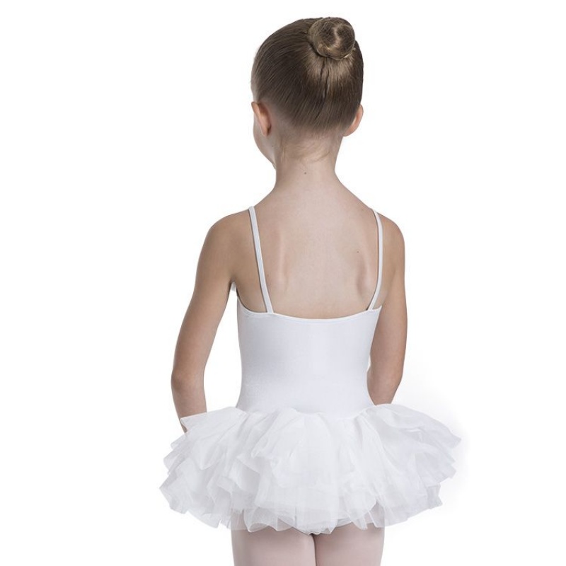 Kids' Bloch Desdemona Tutu Leotards White | MYXMI49079