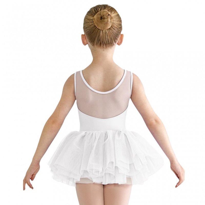 Kids' Bloch Emica Sweetheart Dress White | FMYHY70721