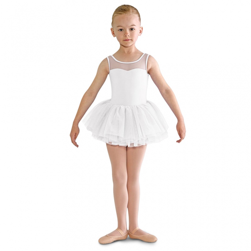 Kids' Bloch Emica Sweetheart Dress White | FMYHY70721