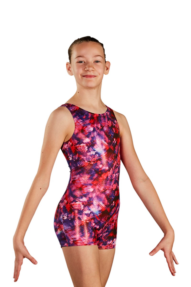 Kids\' Bloch Floral Fusion Printed Unitards Floral Fusion | FMYUI49488