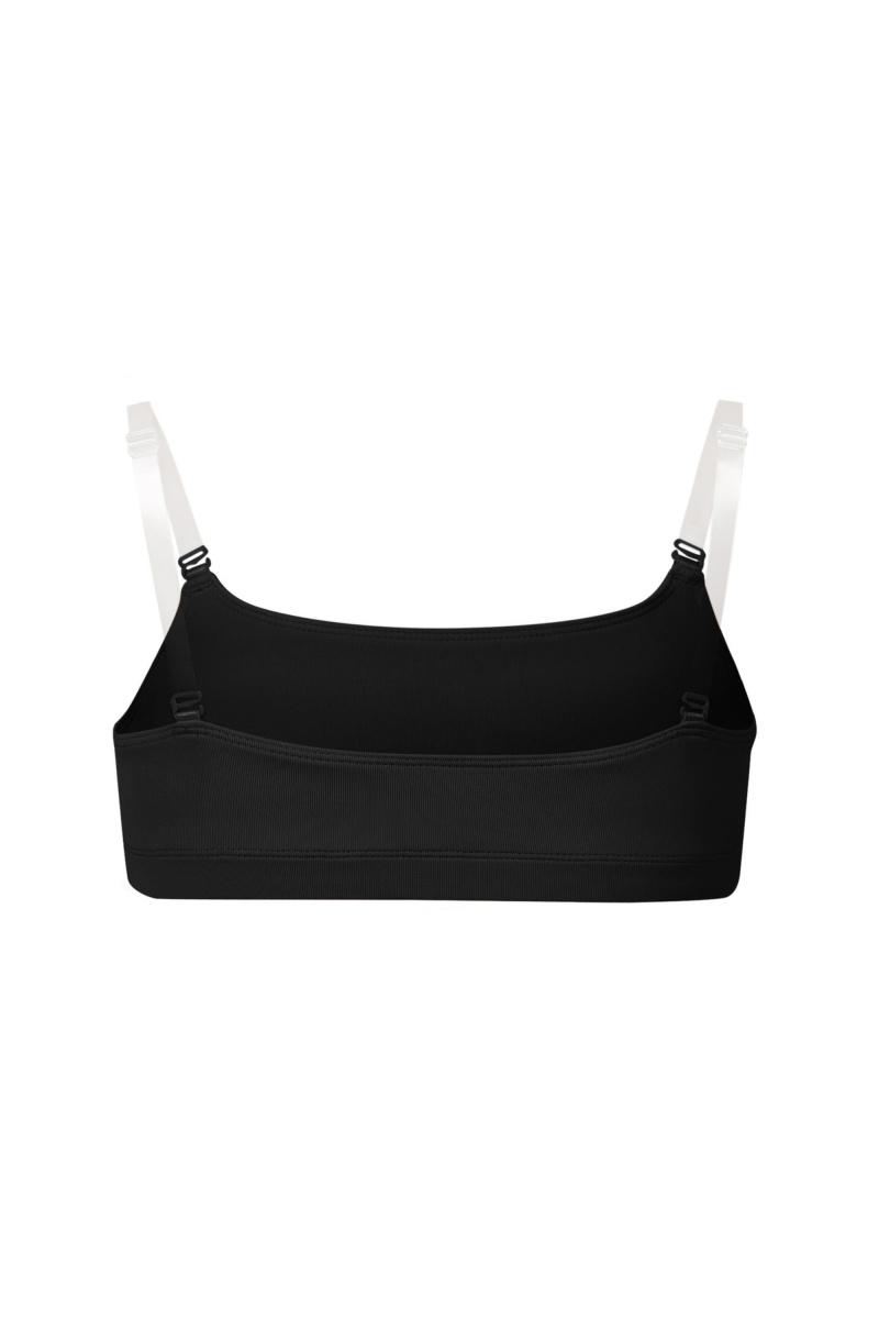 Kids' Bloch Leia Crop Top Underwear Black | MYEGJ88380