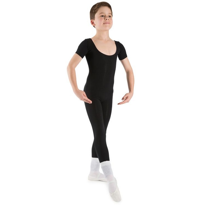 Kids\' Bloch Matt Unitard Tight Black | GMYUC25346