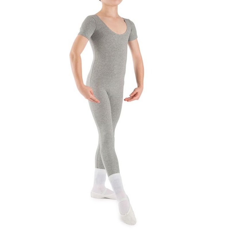 Kids' Bloch Matt Unitard Tight Grey Marle | MYCIF47027