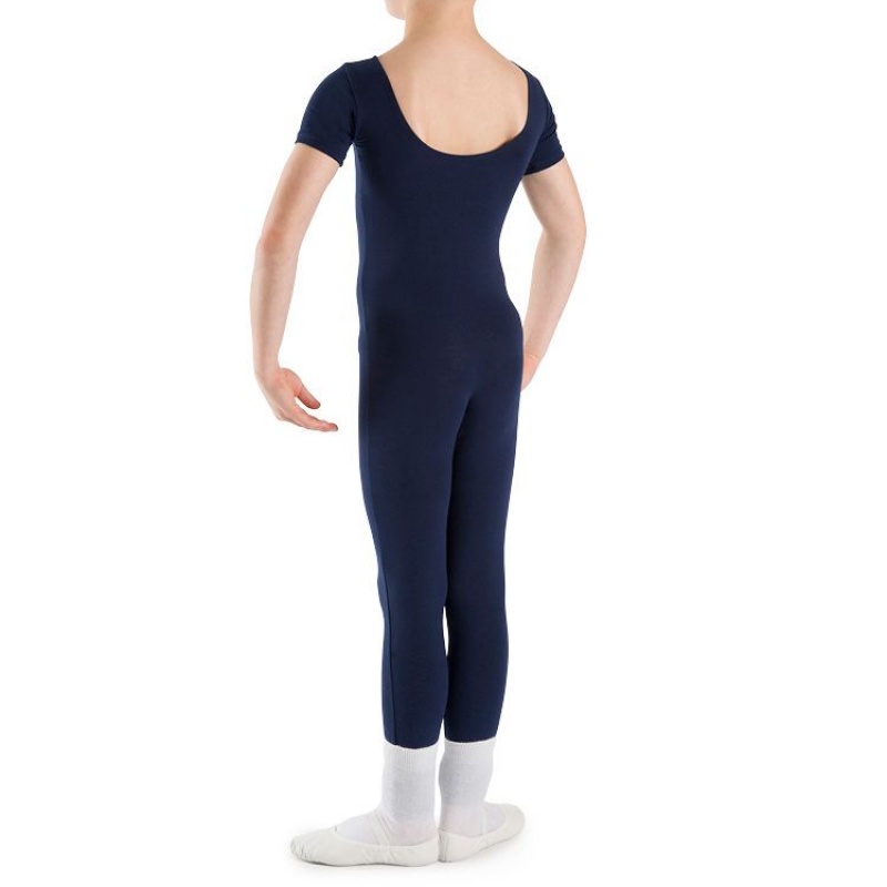 Kids' Bloch Matt Unitard Tight Navy | MYIIZ95894