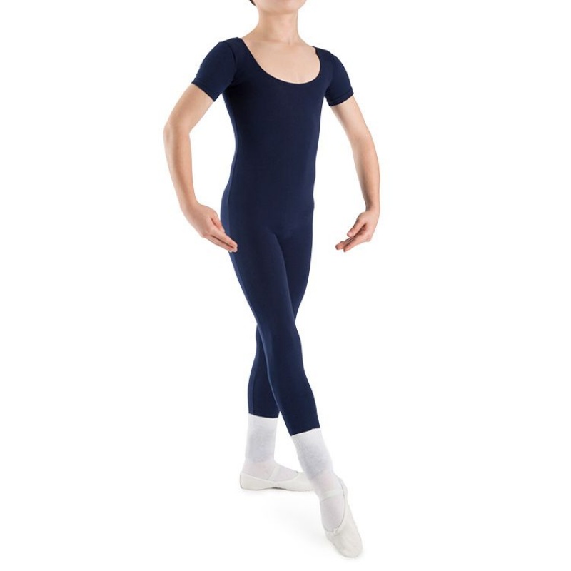 Kids' Bloch Matt Unitard Tight Navy | MYIIZ95894