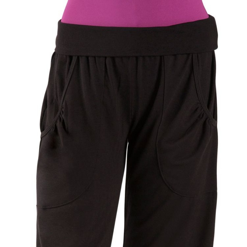 Kids' Bloch Mirella Mapelle Harem Pant Bottoms Black | QMYWA22179