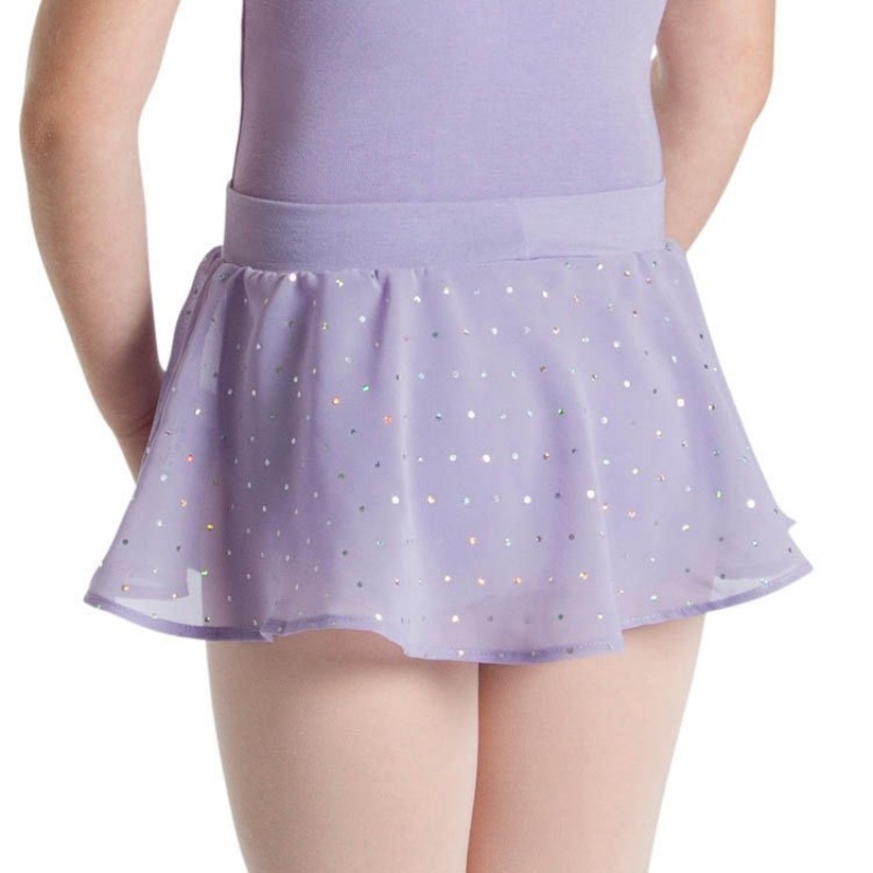 Kids' Bloch Olesia Sequin Spotted Skirts Lilac | UMYND25295