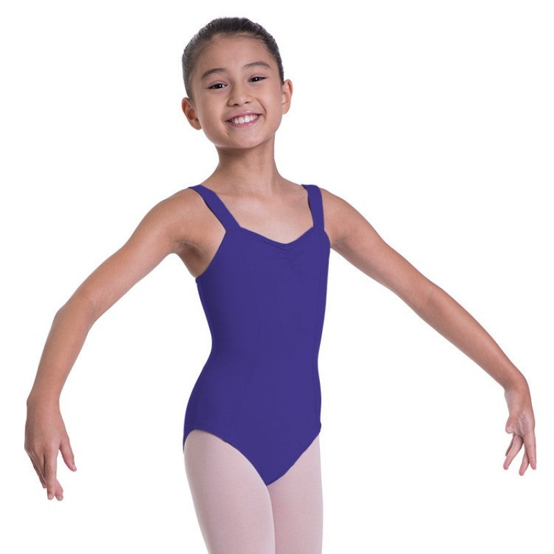 Kids\' Bloch Overture Obelia Princess Seam Leotards Deep Purple | YMYGT33835