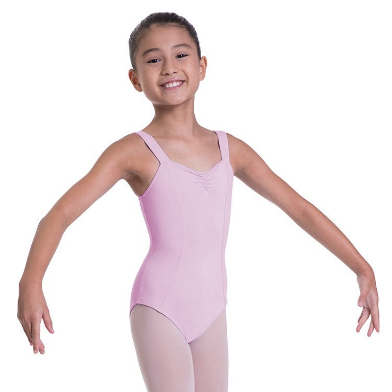 Kids\' Bloch Overture Obelia Princess Seam Leotards French Rose | XMYBH86109