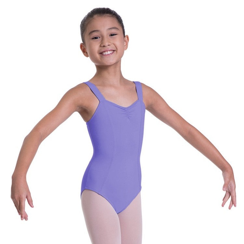 Kids\' Bloch Overture Obelia Princess Seam Leotards Jacaranda | MYQAV87275