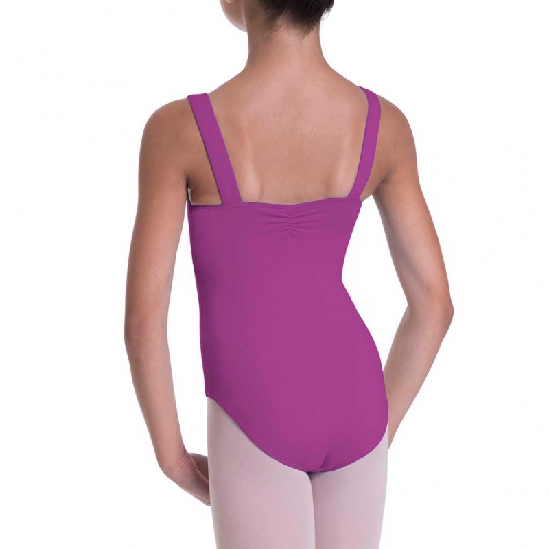 Kids' Bloch Overture Obelia Princess Seam Leotards Berry | MYCVG56247