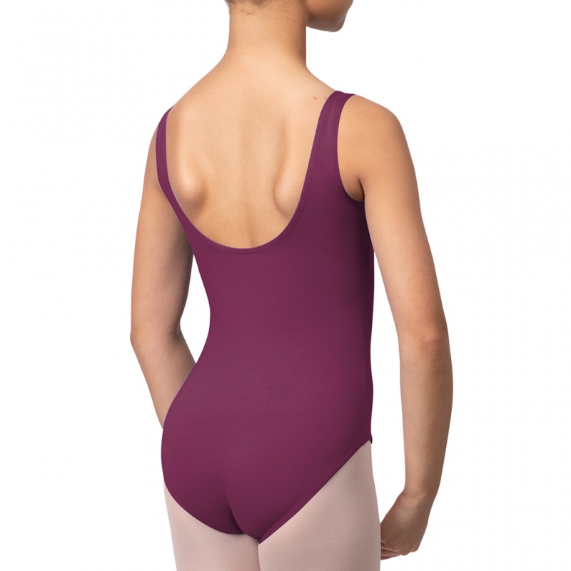 Kids' Bloch Overture Ondina Princess Seam Leotards Burgundy | MYXBR17127