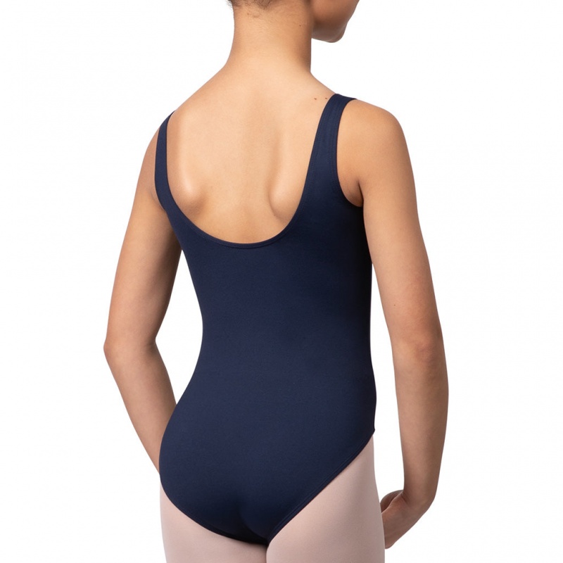 Kids' Bloch Overture Ondina Princess Seam Leotards Navy | AMYDF37445