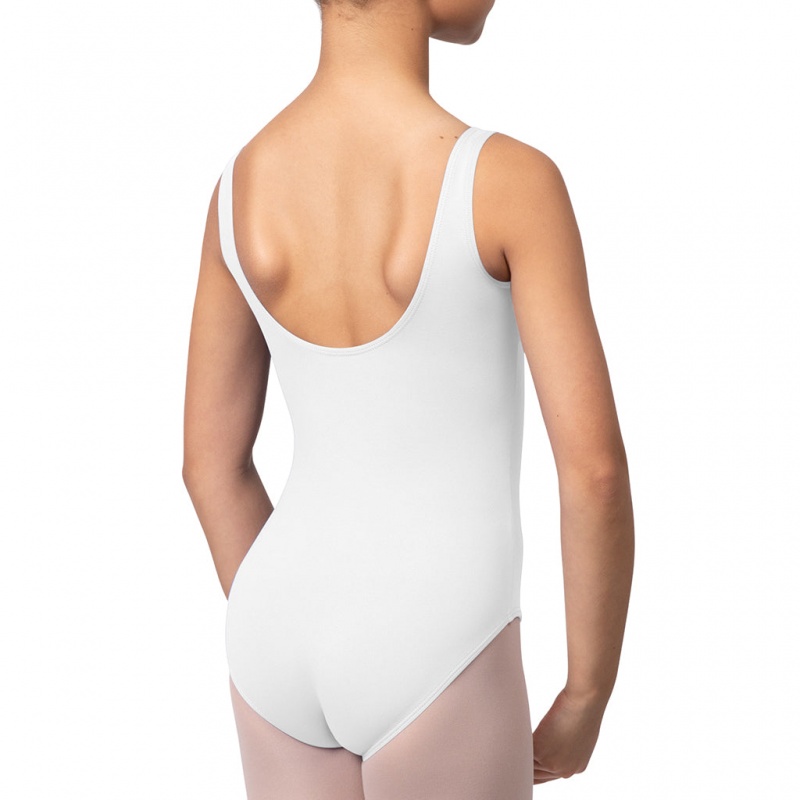 Kids' Bloch Overture Ondina Princess Seam Leotards White | LMYTR88831