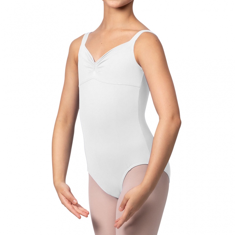 Kids' Bloch Overture Ondina Princess Seam Leotards White | LMYTR88831