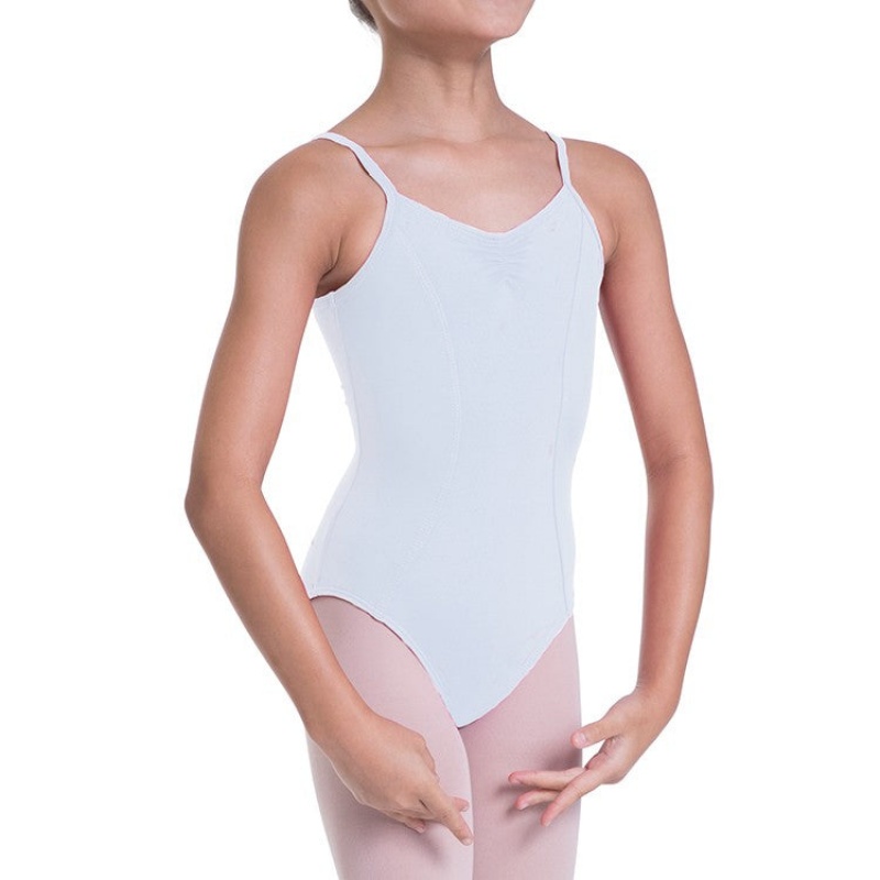 Kids' Bloch Overture Oriana Princess Seam Leotards White | MYCVG92965