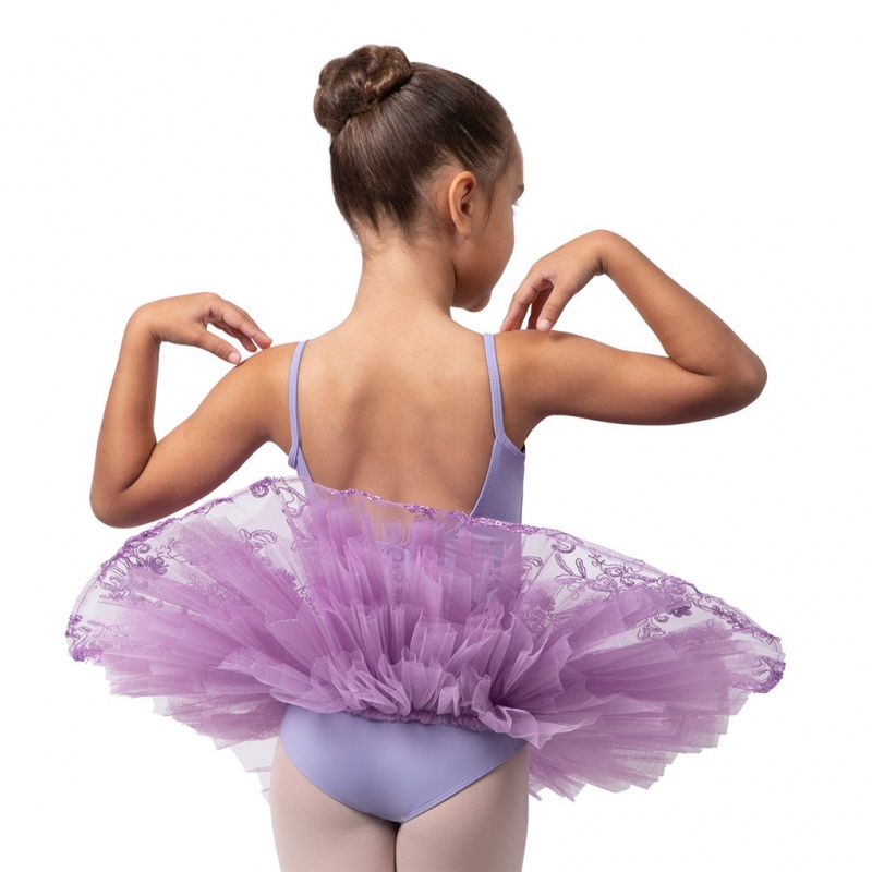 Kids' Bloch Perlaida' Sequin Overlay Tutu Leotards Lilac | EMYVG93937