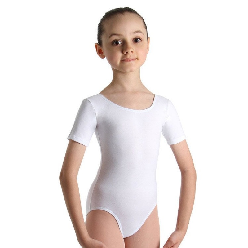 Kids\' Bloch Prima Leotards White | MYIIZ41011