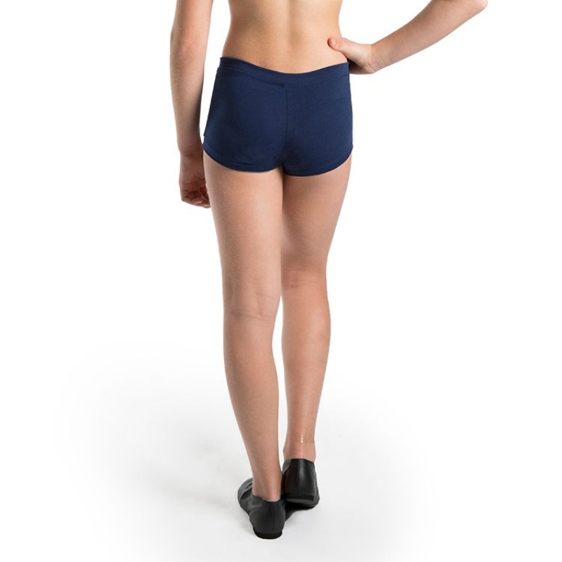 Kids' Bloch Rena Micro Fitted Short Bottoms Navy | PMYQX88070