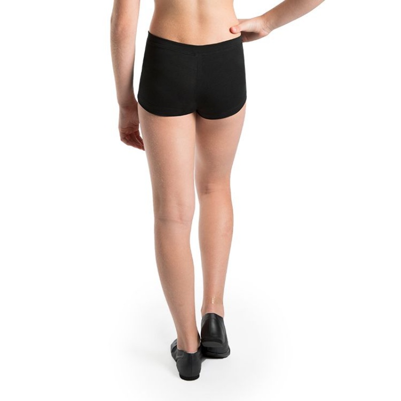 Kids' Bloch Rena Micro Fitted Short Bottoms Black | MYEAH93243