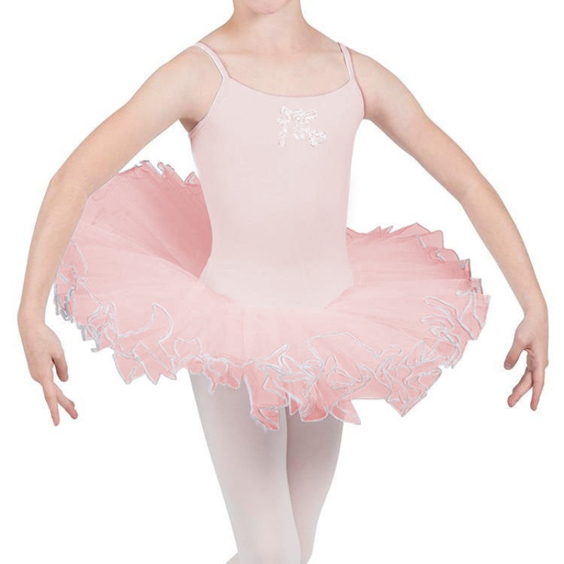 Kids' Bloch Silvana Diamante Dress Candy Pink | MYDFL73924