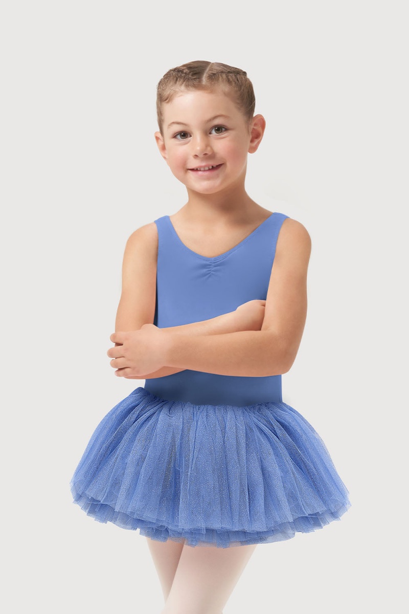 Kids\' Bloch Sparkle Dress Blue | MYJZR37976