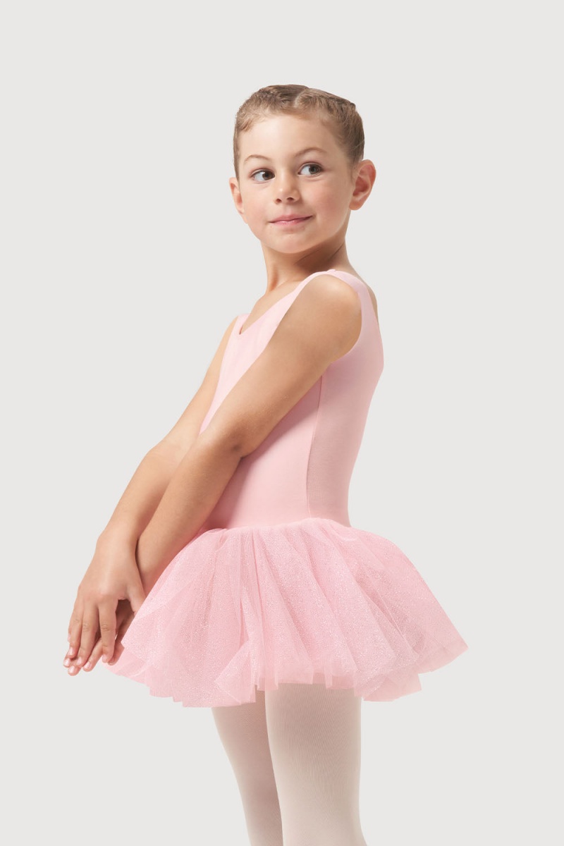 Kids\' Bloch Sparkle Dress Candy Pink | MYICD37074