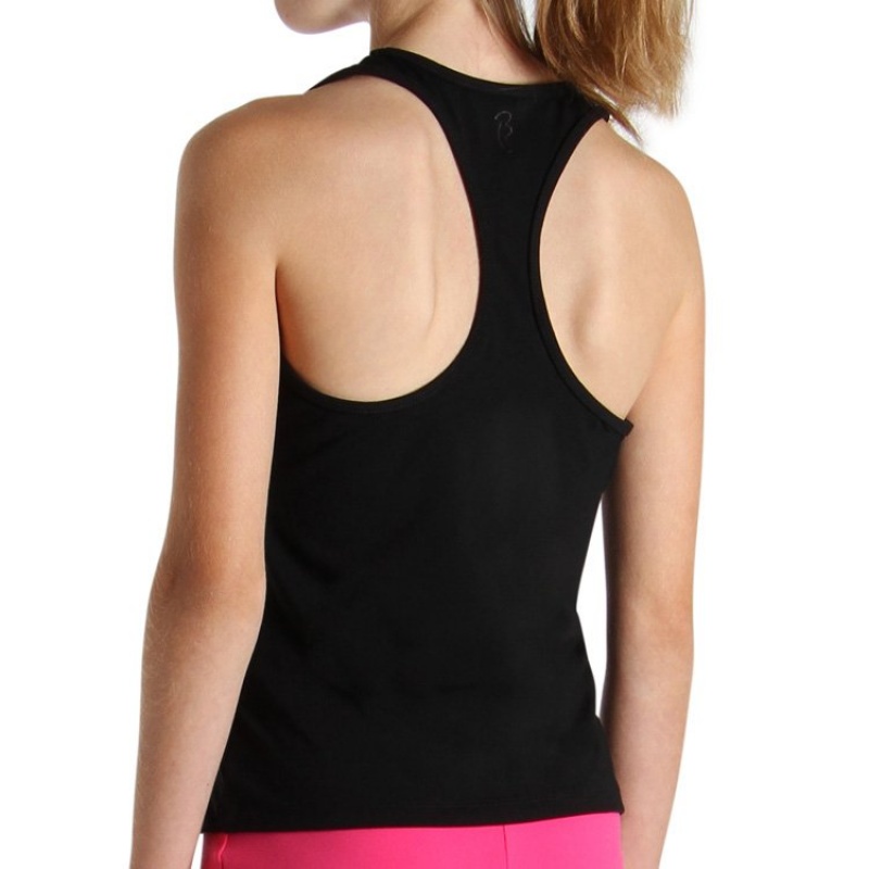 Kids' Bloch T Back Singlet Tops Black | MMYFT80873